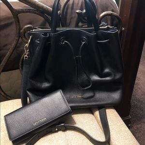 Cole Hann handbag and wallet bundle .